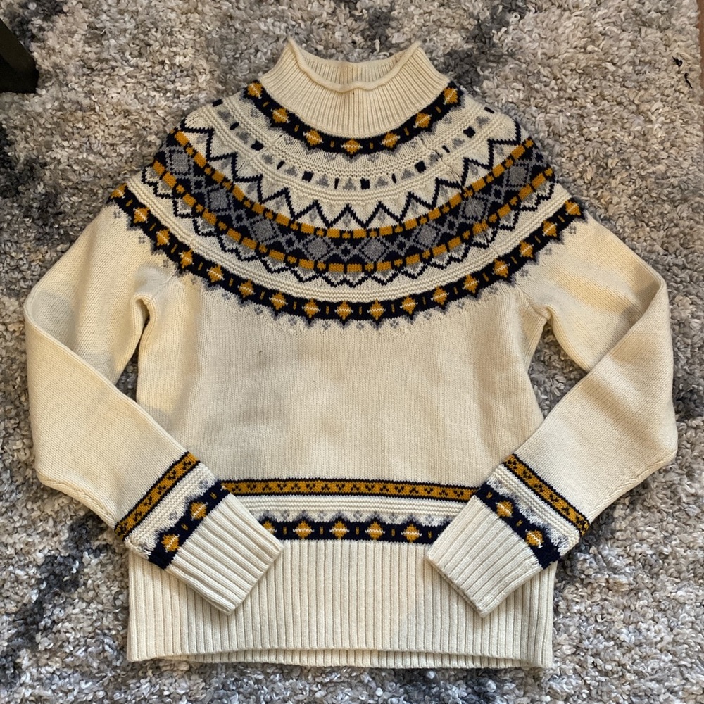 J.Crew fair isle turtleneck sweater XXS NWT